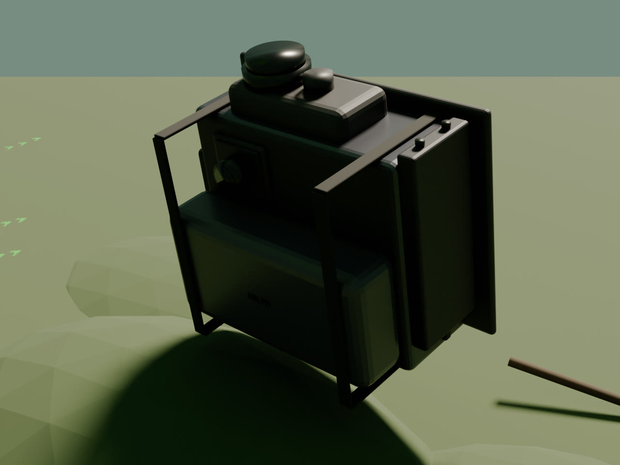 Scout Mini back - Camera Module 3 and the strapped-on 10K PD power bank